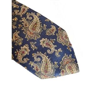 Ketch Men's Blue Paisley Necktie 100% Polyester 58x3.75 Classic Vintage Style
